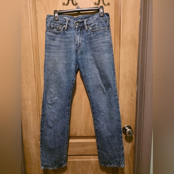 Men's Straight Fit Blue Jeans - Picture 1 of 4